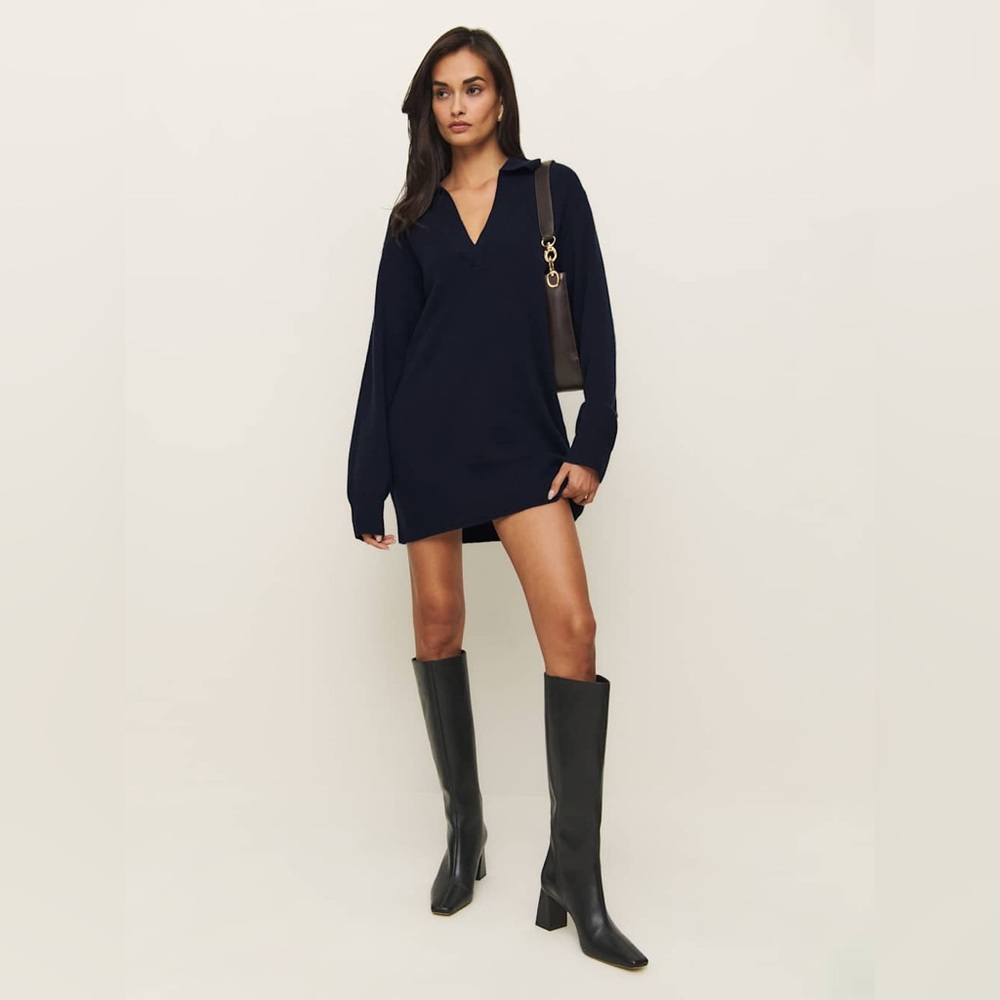 REFORMATION Maeve Cashmere Polo Dress